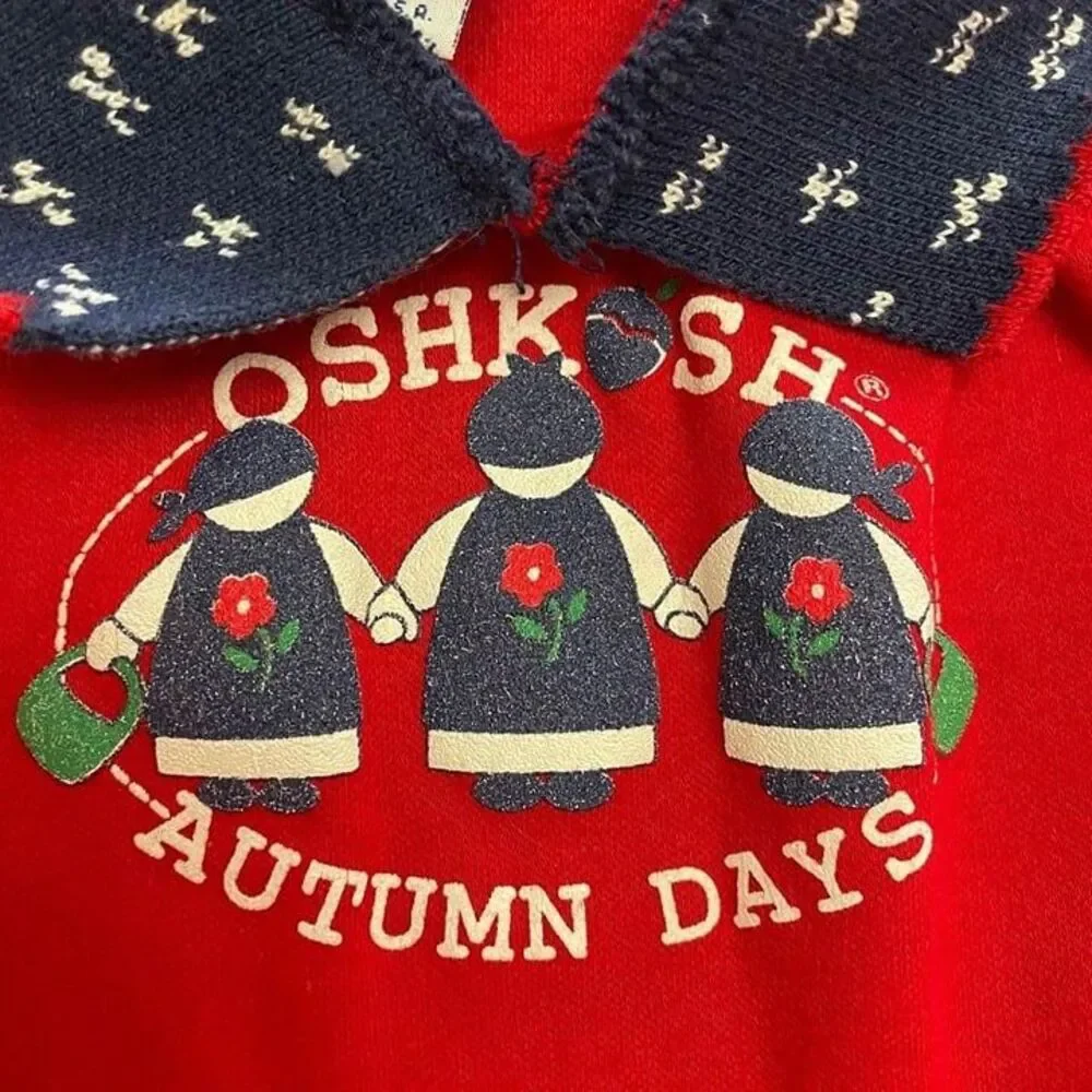 OshKosh B'Gosh vintage‎ girls autumn days shirt 12 months